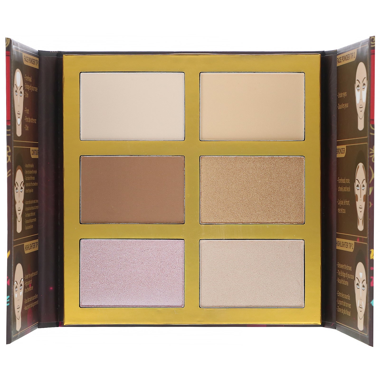 J.Cat Beauty, Symphony Face Obsession, Highlight, Contour & Bronzer Palette, SFO101 #1 Light/Medium, 0.97 oz (27.5 g)