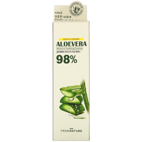 FromNature, Aloe Vera, 98%, Moisture Soothing Essence, 50 ml
