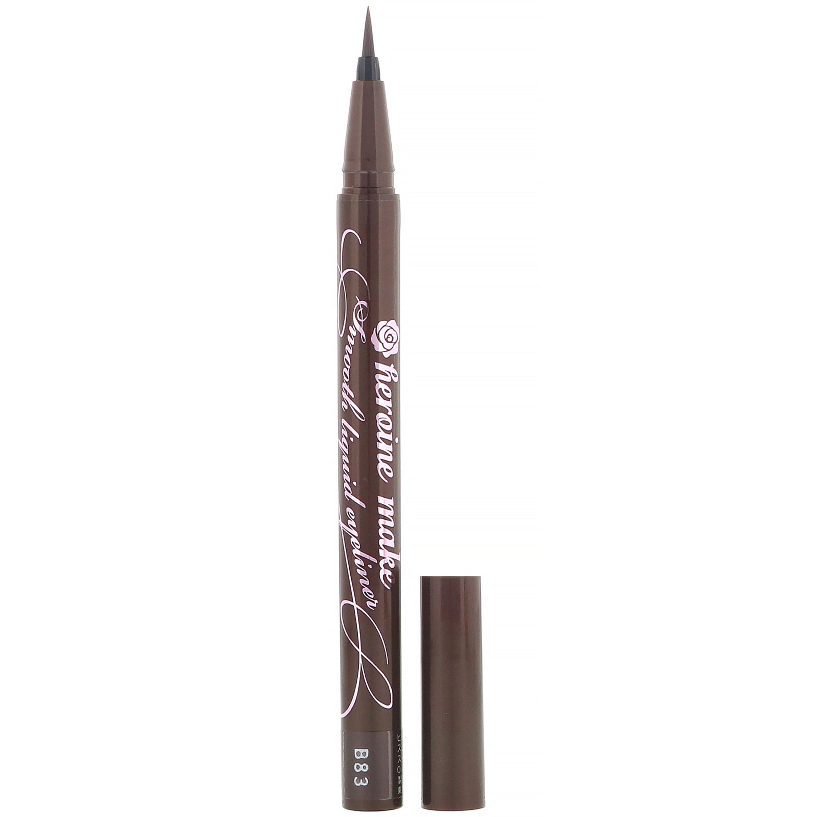 KissMe, Heroine Make, Smooth Liquid Eyeliner, Super Keep, Waterproof,  #02 Bitter Brown, 0.014 fl oz (0.4 ml)