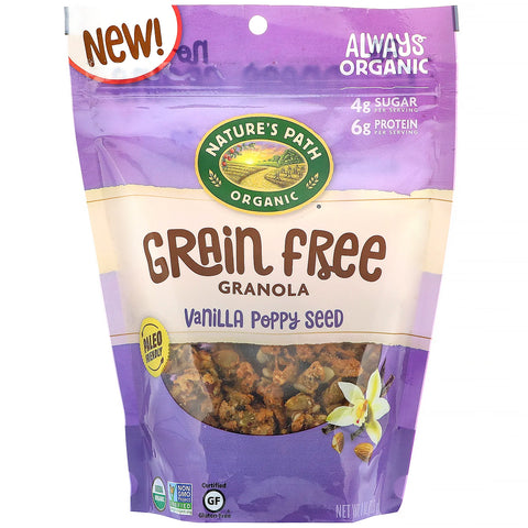 Nature's Path, Grain Free Granola, Vanilla Poppy Seed, 8 oz (227 g)