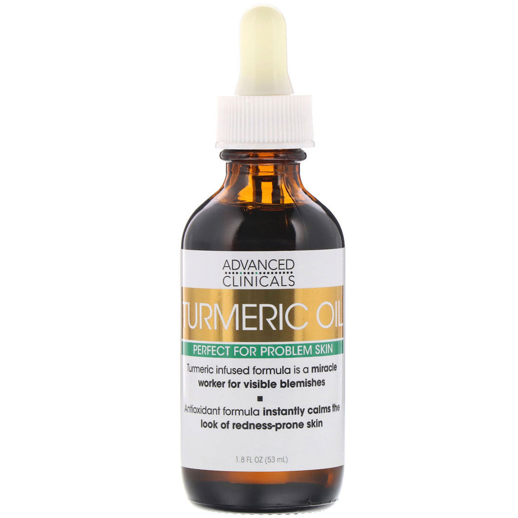 Advanced Clinicals, Turmeric Oil, Perfect for Problem Skin, 1.8 fl oz (53 ml)