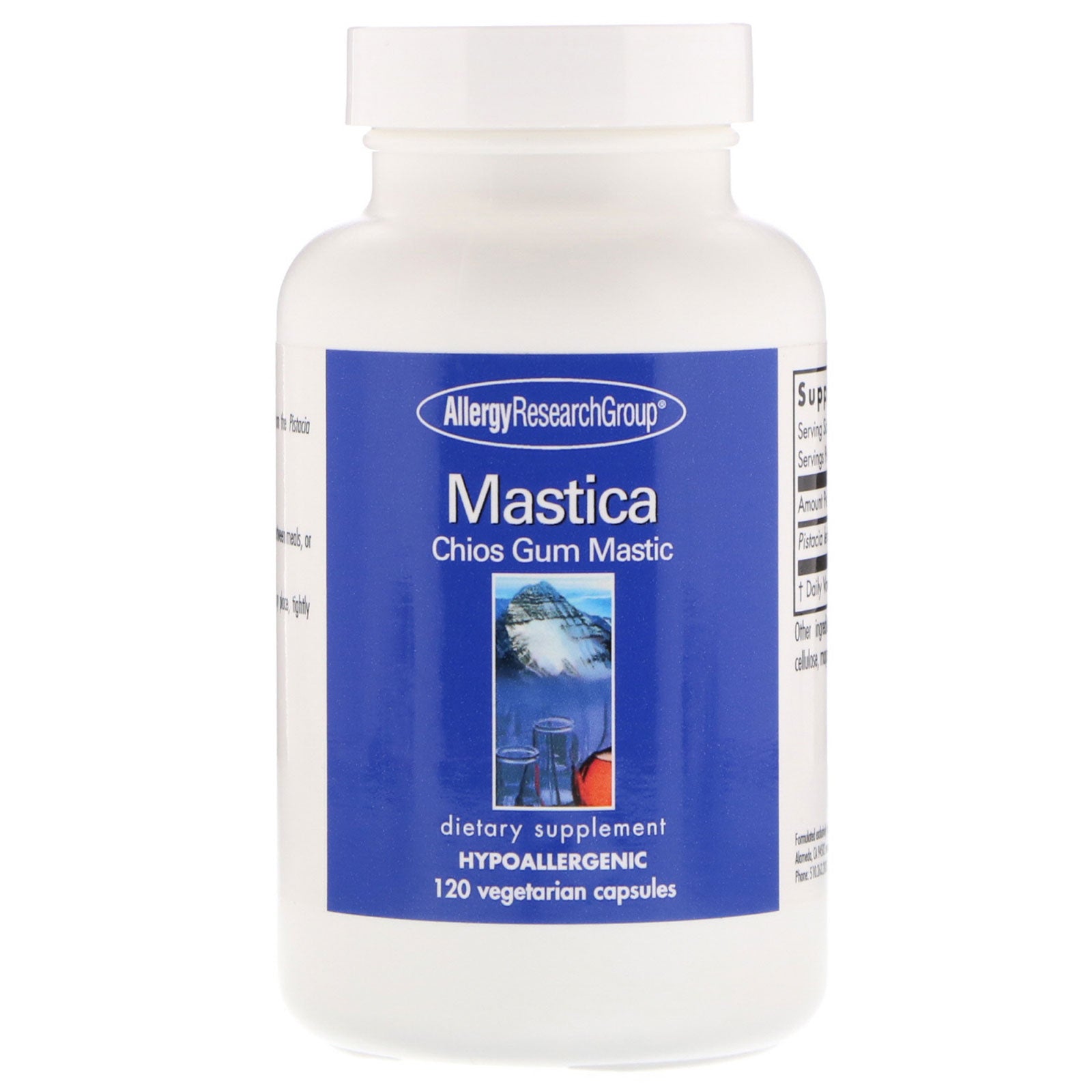 Allergy Research Group, Mastica, Chios Gum Mastic, 120 Vegetarian Capsules