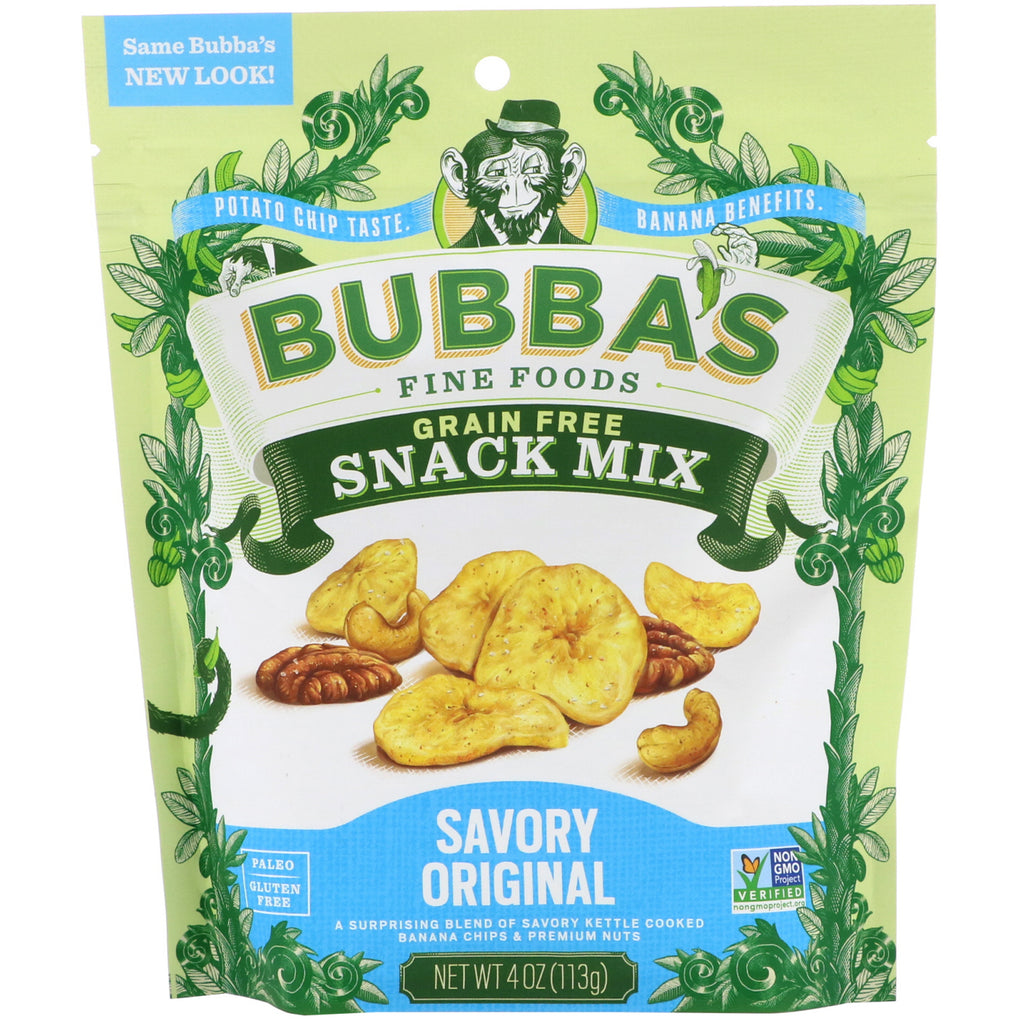 Bubba's Fine Foods, Snack Mix, Savory Original, 4 oz (113 g)