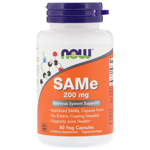 Now Foods, SAMe, 200 mg, 60 Veg Capsules