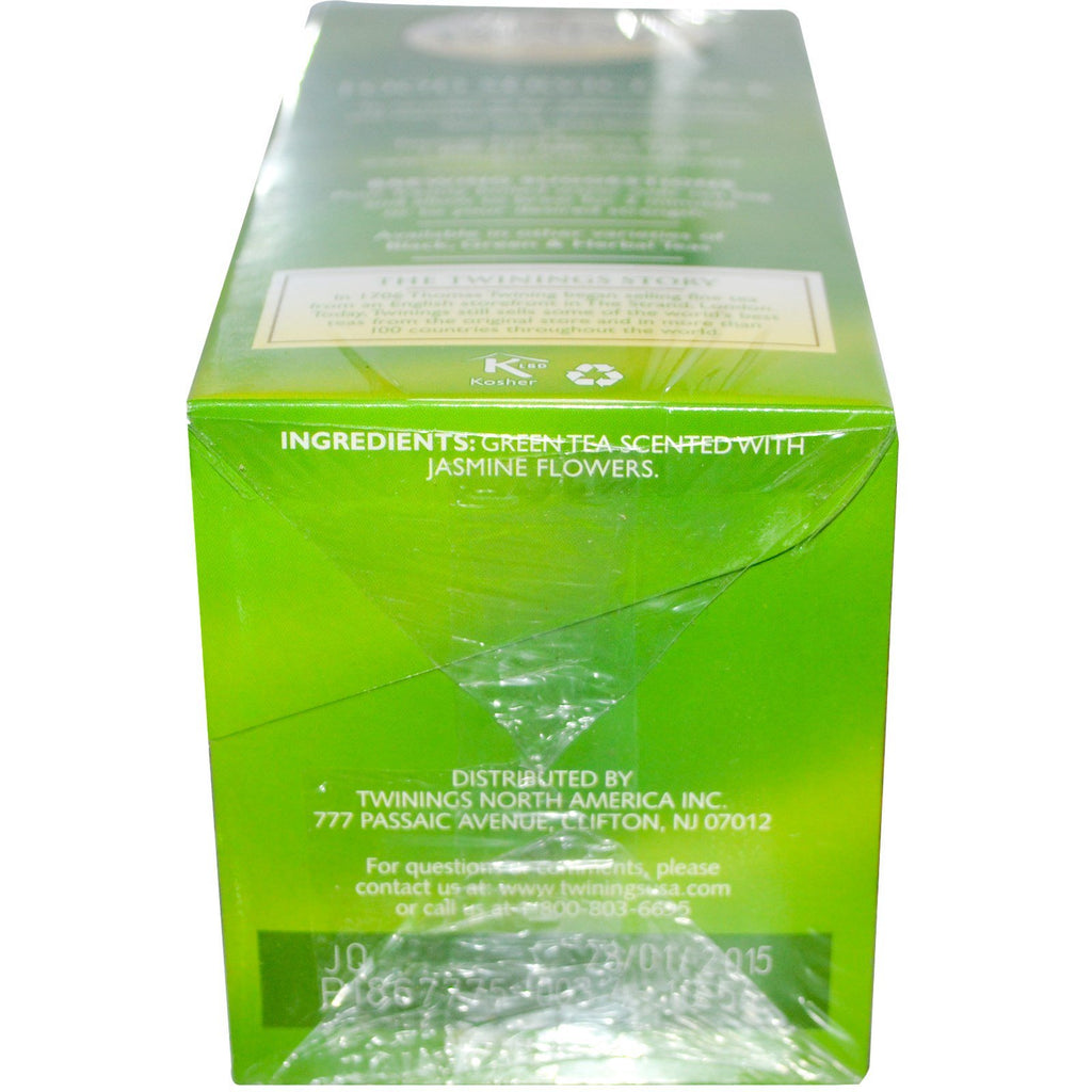 Twinings, Green Tea, Jasmine, 25 Tea Bags, 1.76 oz (50 g)