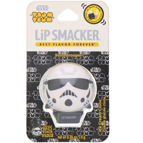 Lip Smacker, Star Wars Tsum Tsum Lip Balm, Stormtrooper, Ice Cream Clone, 0.26 oz (7.4 g)
