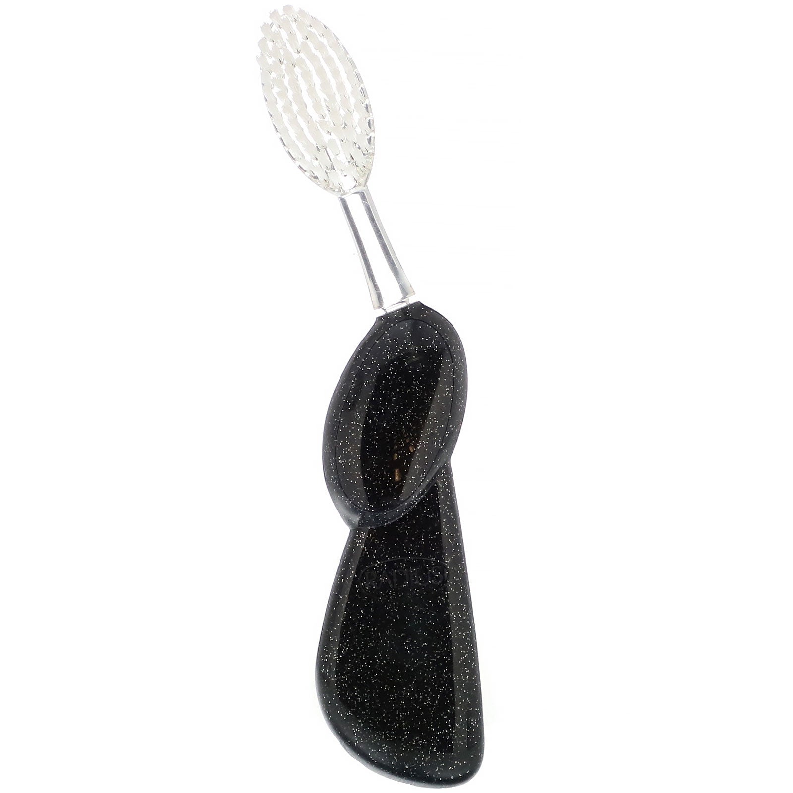 RADIUS, Big Brush, Soft, Left Hand, Black Sparkle, 1 Toothbrush