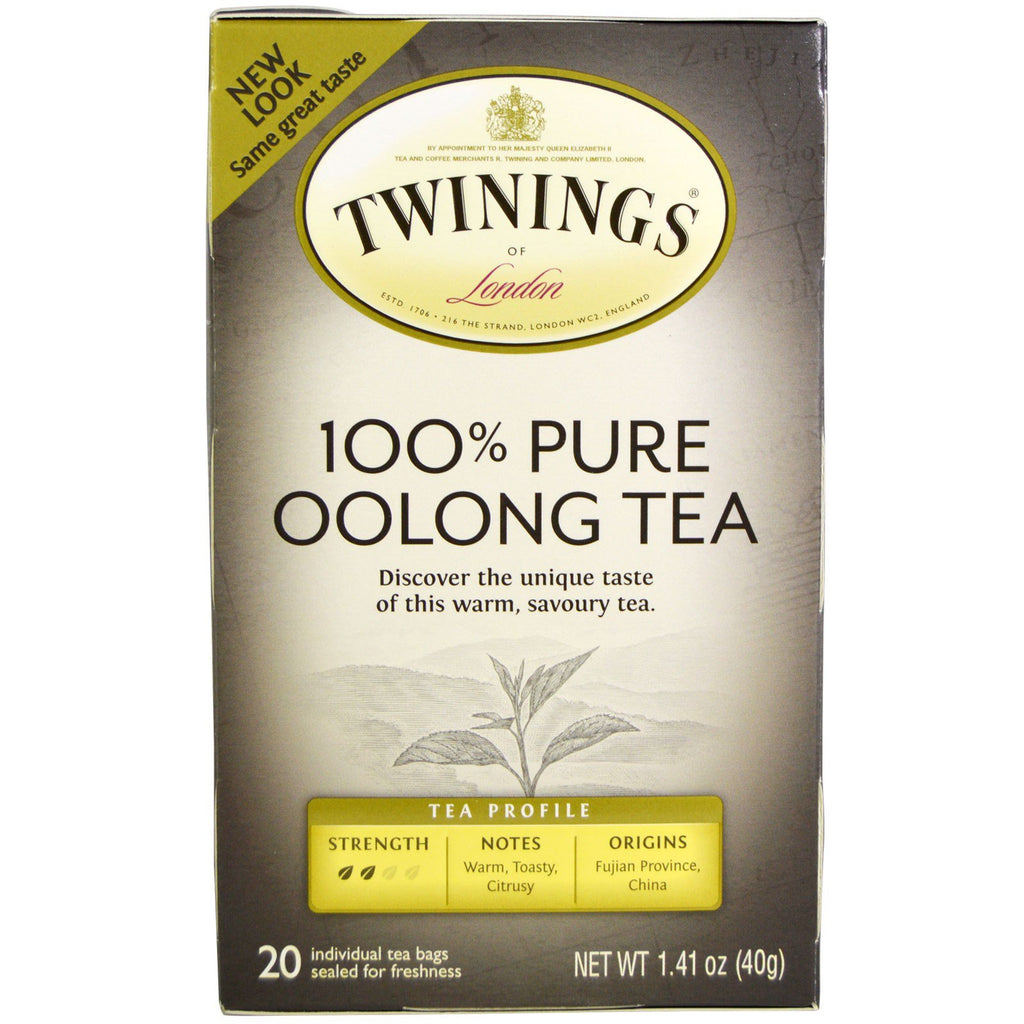 Twinings, 100% Pure Oolong Tea, 20 Tea Bags, 1.41 oz (40 g)
