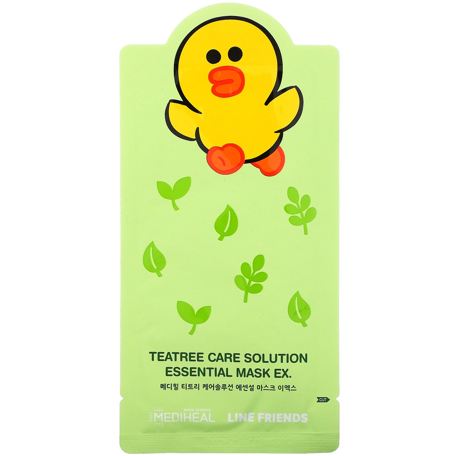 Mediheal, Line Friends, Teatree Care Solution Essential Beauty Mask EX, 1 Sheet, 24 ml