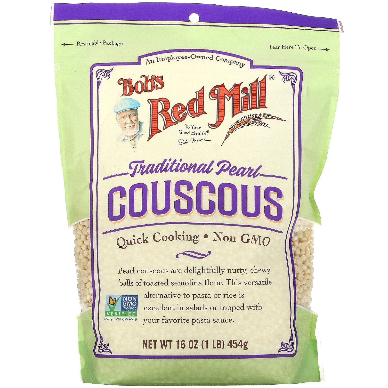 Bob's Red Mill, Traditional Pearl Couscous, 16 oz (454 g)