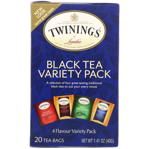 Twinings, Black Tea Variety Pack, 20 Tea Bags, 1.41 oz (40 g)