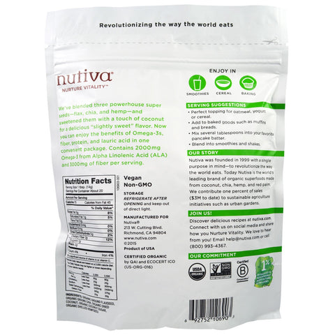 Nutiva,  Superseed Blend, With Coconut, 10 oz (283 g)