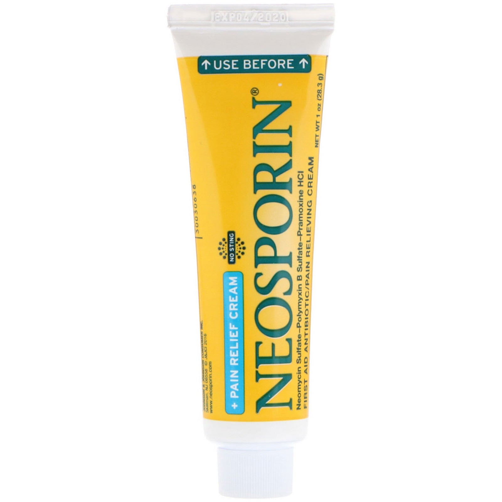 Neosporin, Dual Action Cream, Pain Relief Cream, 1 oz (28.3 g)