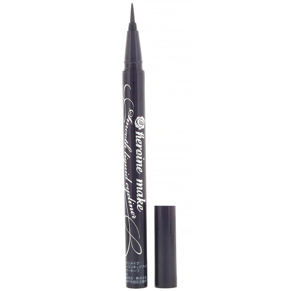 KissMe, Heroine Make, Smooth Liquid Eyeliner, Super Keep, Waterproof, #01 Super Black,  0.014 fl oz (0.4 ml)