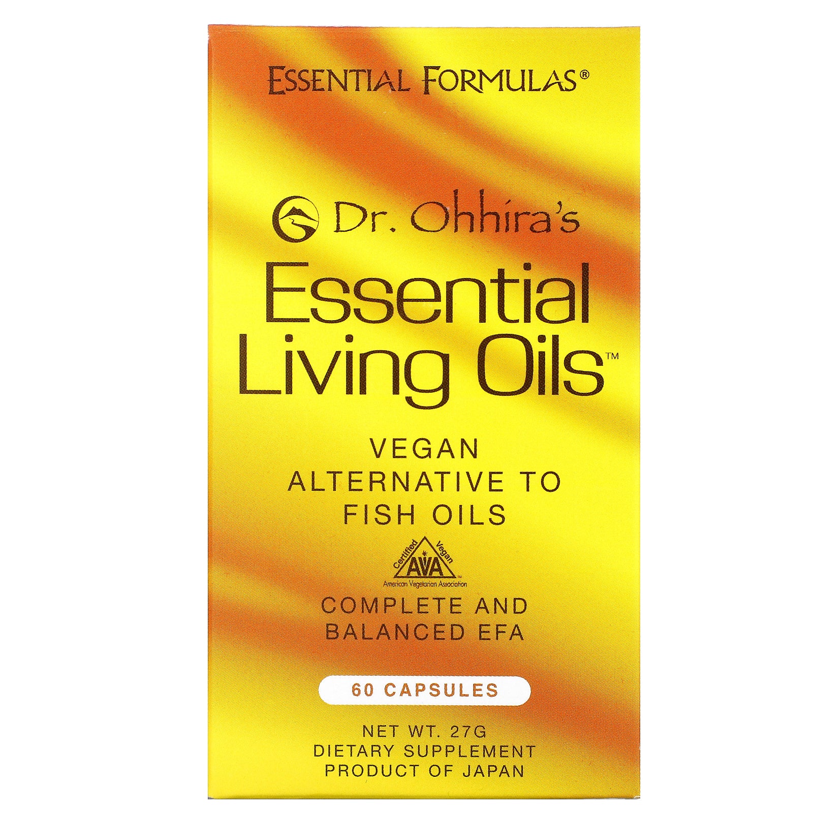 Dr. Ohhira's, Essential Living Oils, 60 Capsules