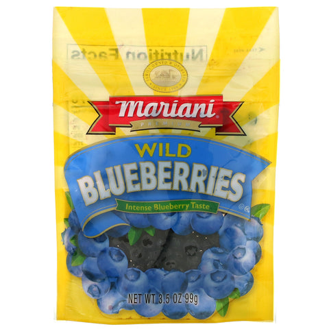 Mariani Dried Fruit, Premium Wild Blueberries, 3.5 oz (99 g)