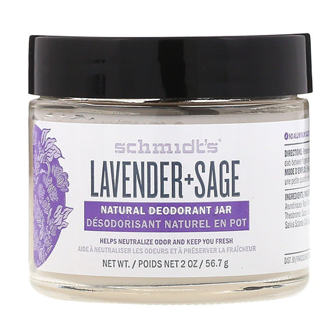 Schmidt's, Natural Deodorant Jar, Lavender + Sage, 2 oz (56.7 g)