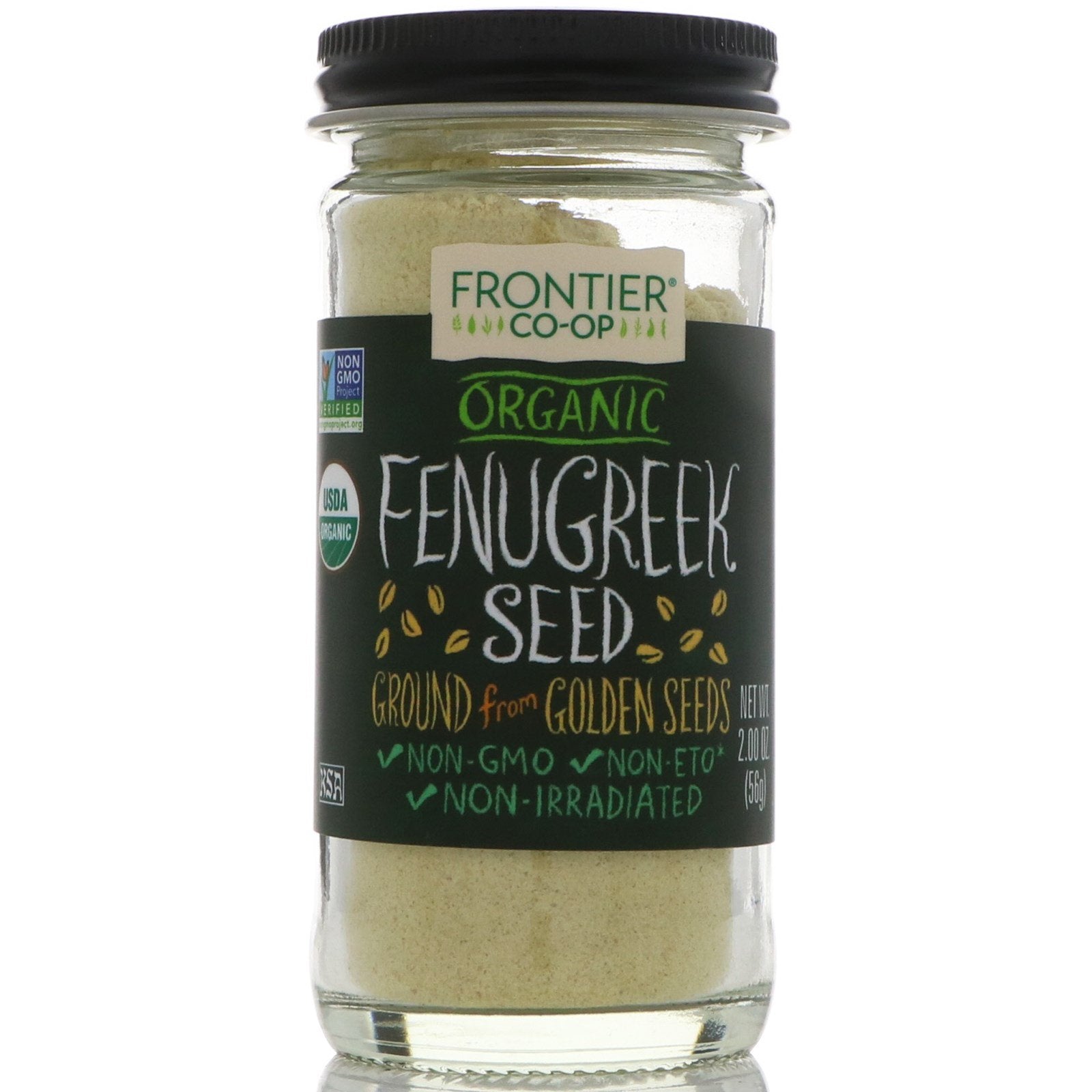 Frontier Natural Products, Organic Fenugreek Seed, Ground, 2.00 oz (56 g)