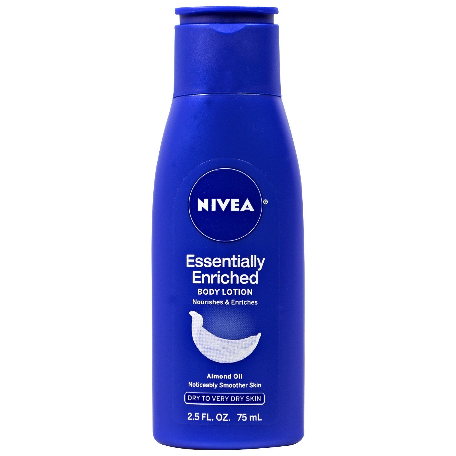 Nivea, Body Lotion, Essentially Enriched, Almond Oil, 2.5 fl oz (75 ml)