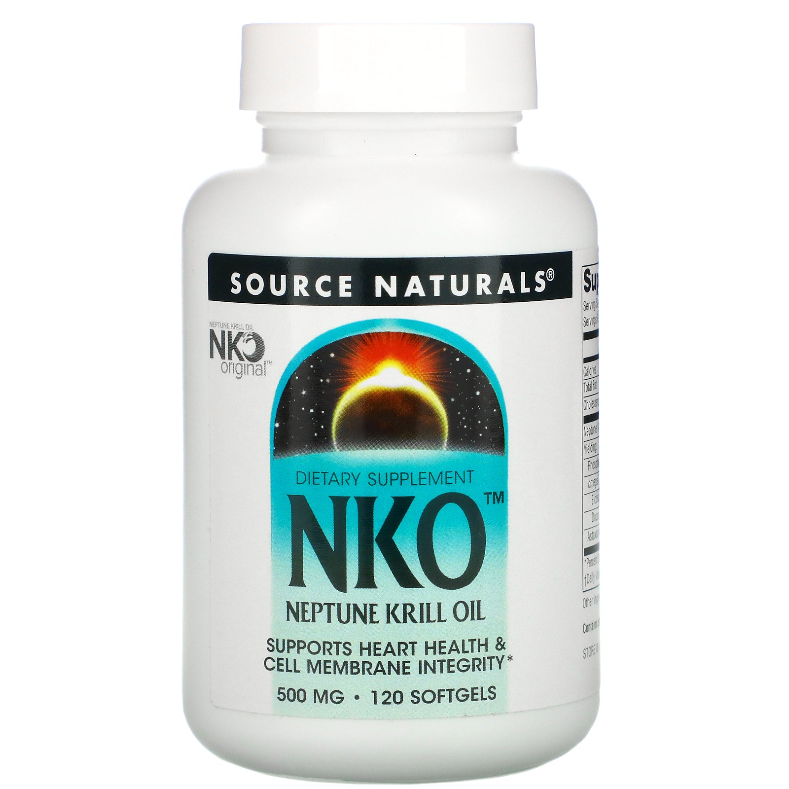 Source Naturals, NKO, Neptune Krill Oil, 500 mg, 120 Softgels