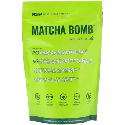 RSP Nutrition, Matcha Bomb, Vanilla Chai, 5.3 oz (150 g)