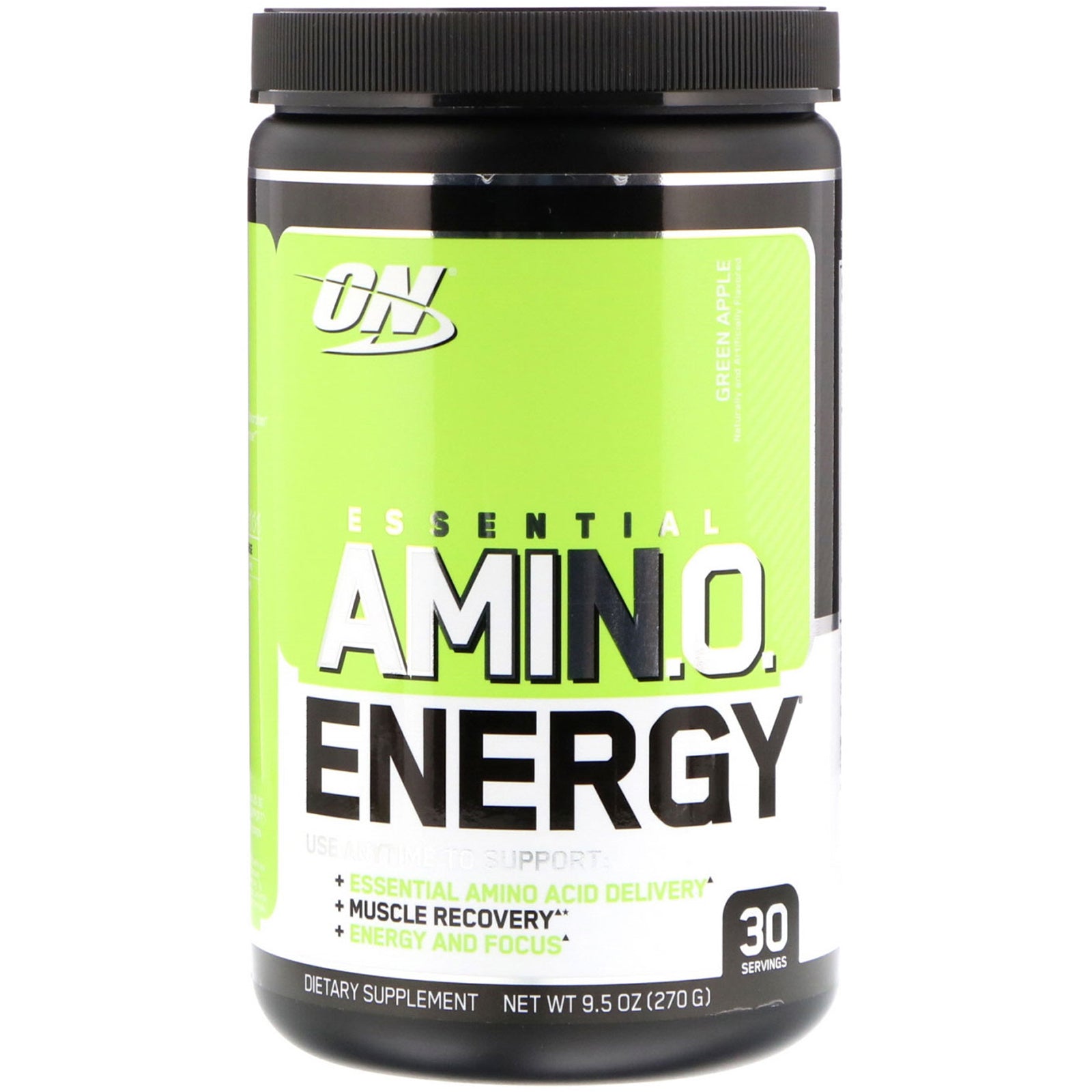 Optimum Nutrition, ESSENTIAL AMIN.O. ENERGY, Green Apple, 9.5 oz (270 g)