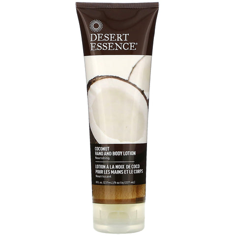 Desert Essence, Hand and Body Lotion, Coconut, 8 fl oz (237 ml)