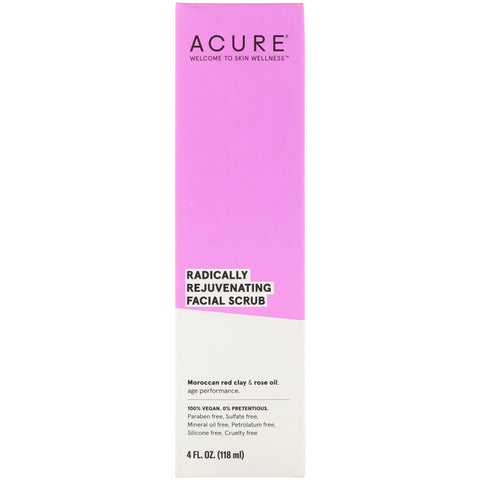 Acure, Radically Rejuvenating Facial Scrub, 4 fl oz (118 ml)