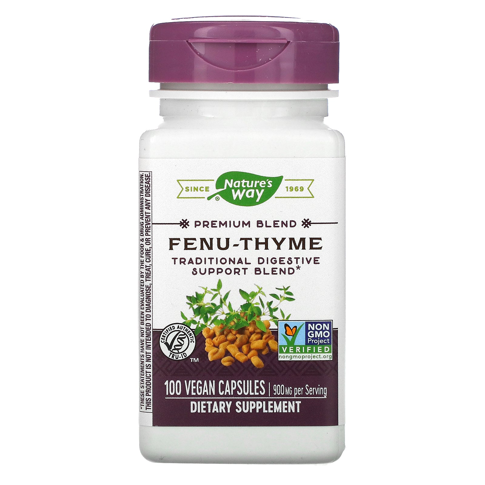 Nature's Way, Fenu-Thyme, 900 mg, 100 Vegan Capsules