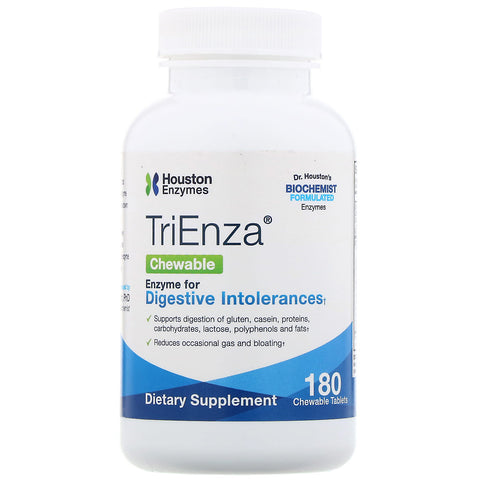 Houston Enzymes, TriEnza Chewable, 180 Chewable Tablets