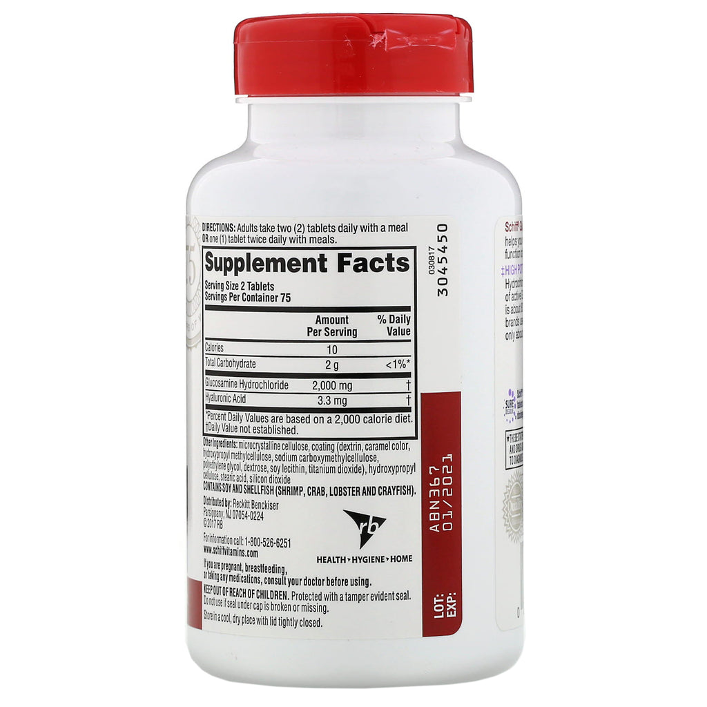 Schiff, Glucosamine, 2000 mg, 150 Coated Tablets