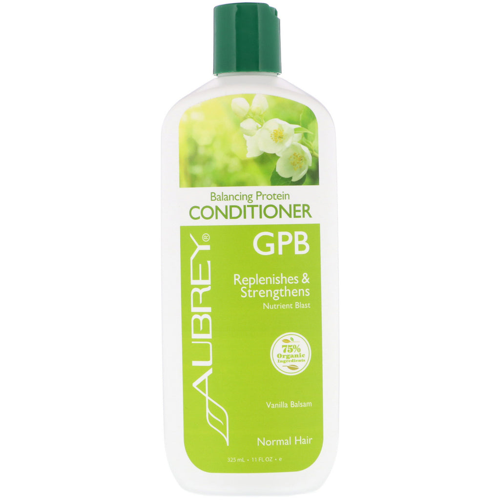 Aubrey Organics, GPB, Balancing Protein Conditioner, Normal Hair, Vanilla Balsam, 11 fl oz (325 ml)