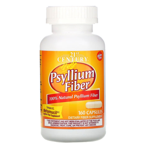 21st Century, Psyllium Fiber, 160 Capsules