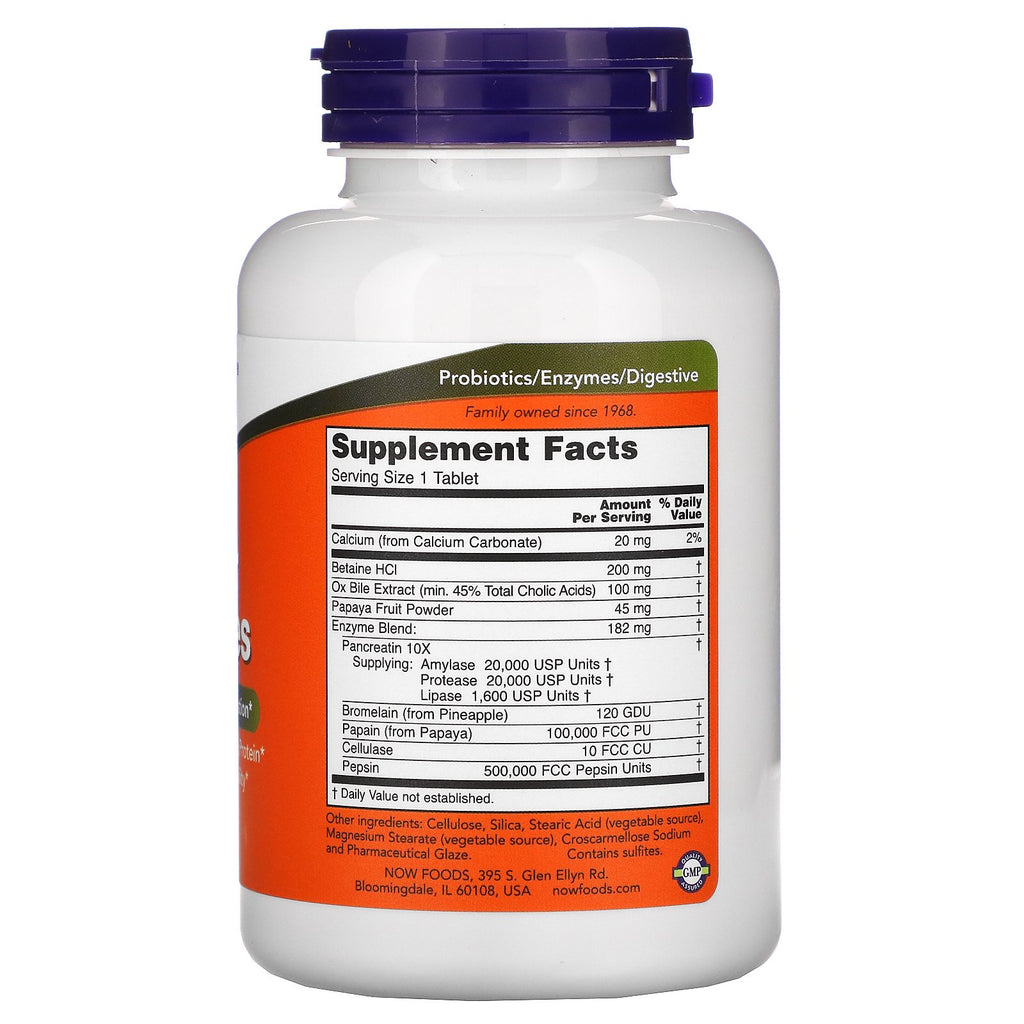 Now Foods, Super Enzymes, 180 Tablets