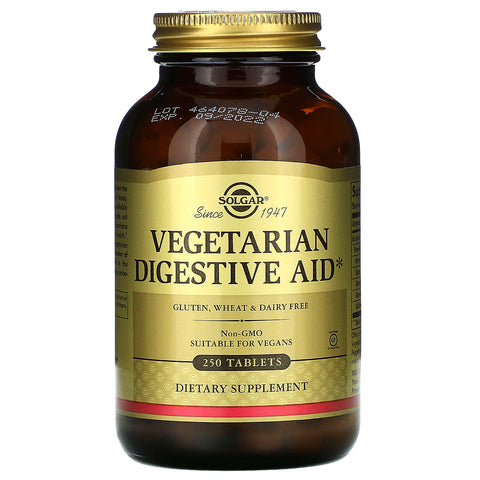 Solgar, Vegetarian Digestive Aid, 250 Tablets