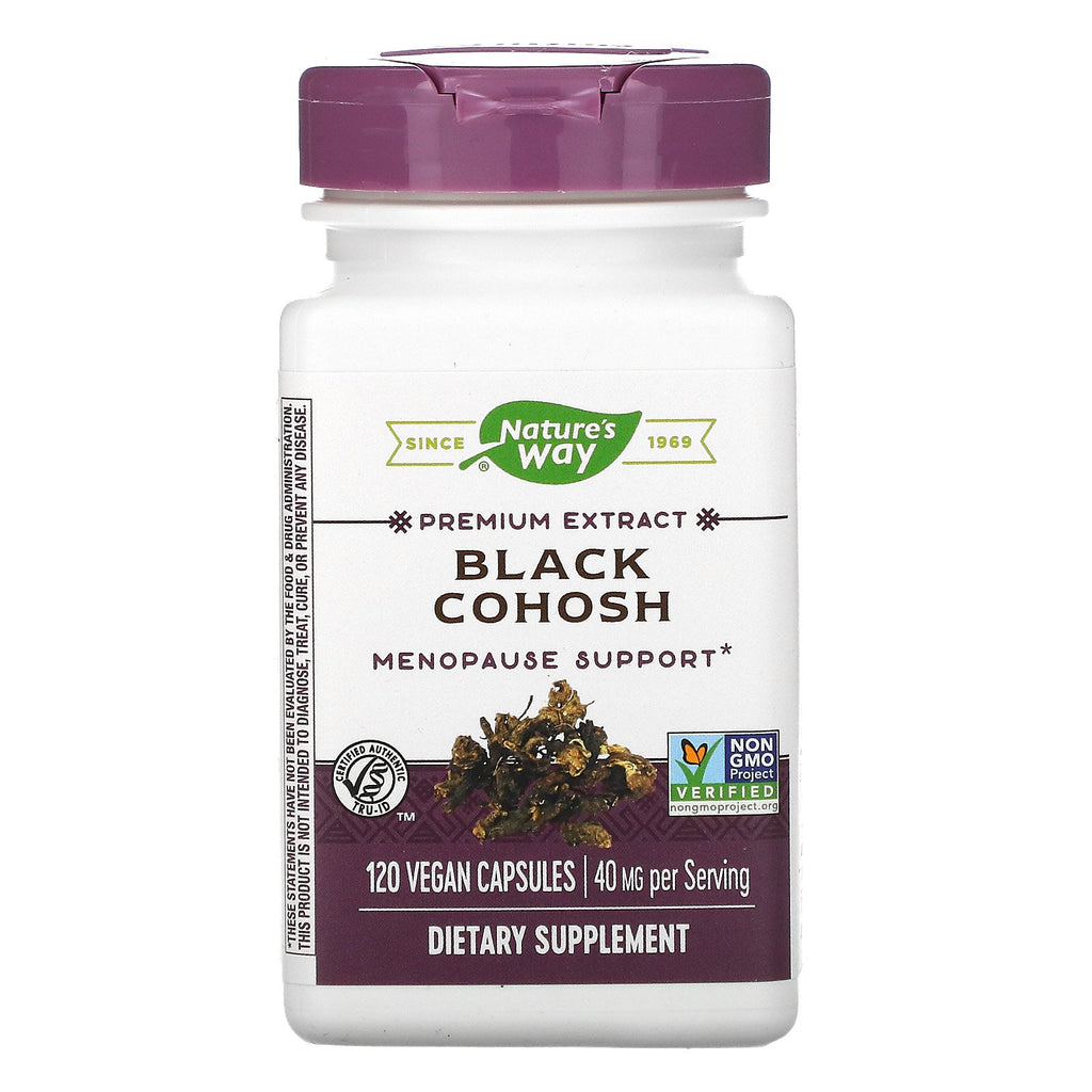 Nature's Way, Black Cohosh, 40 mg, 120 Vegan Capsules