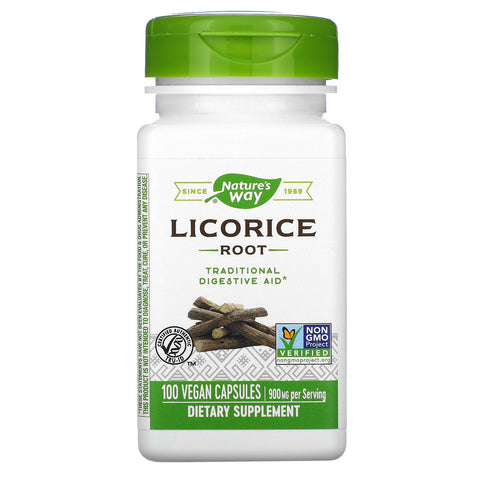 Nature's Way, Licorice Root, 900 mg, 100 Vegan Capsules