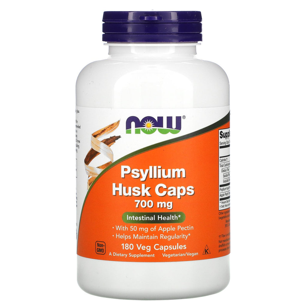 Now Foods, Psyllium Husk Caps, 700 mg, 180 Veg Capsules
