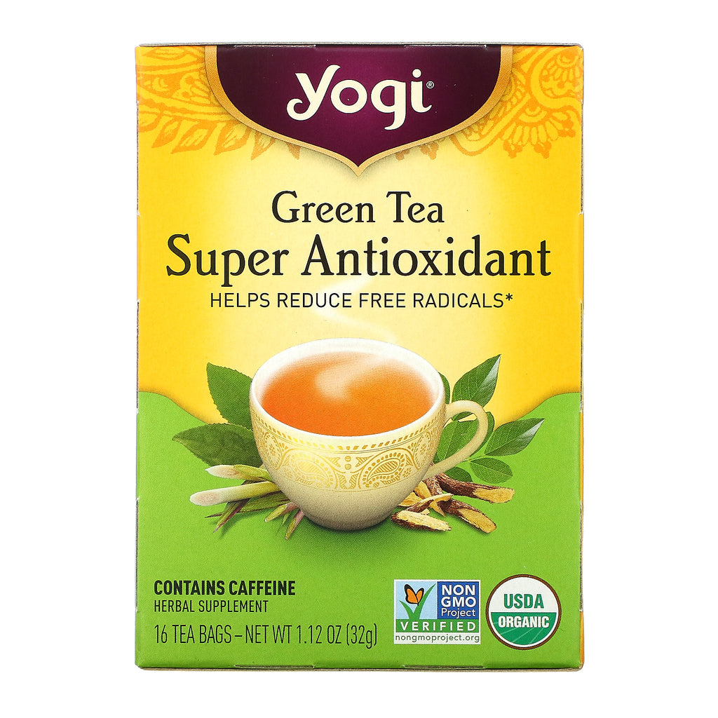 Yogi Tea, Green Tea Super Antioxidant, 16 Tea Bags, 1.12 oz (32 g)