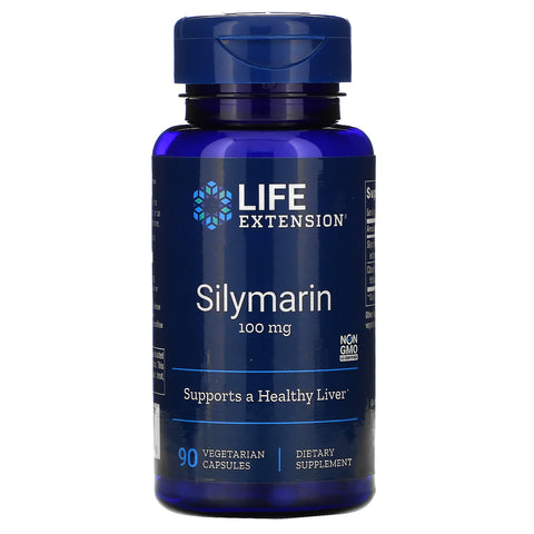 Life Extension, Silymarin, 100 mg, 90 Vegetarian Capsules