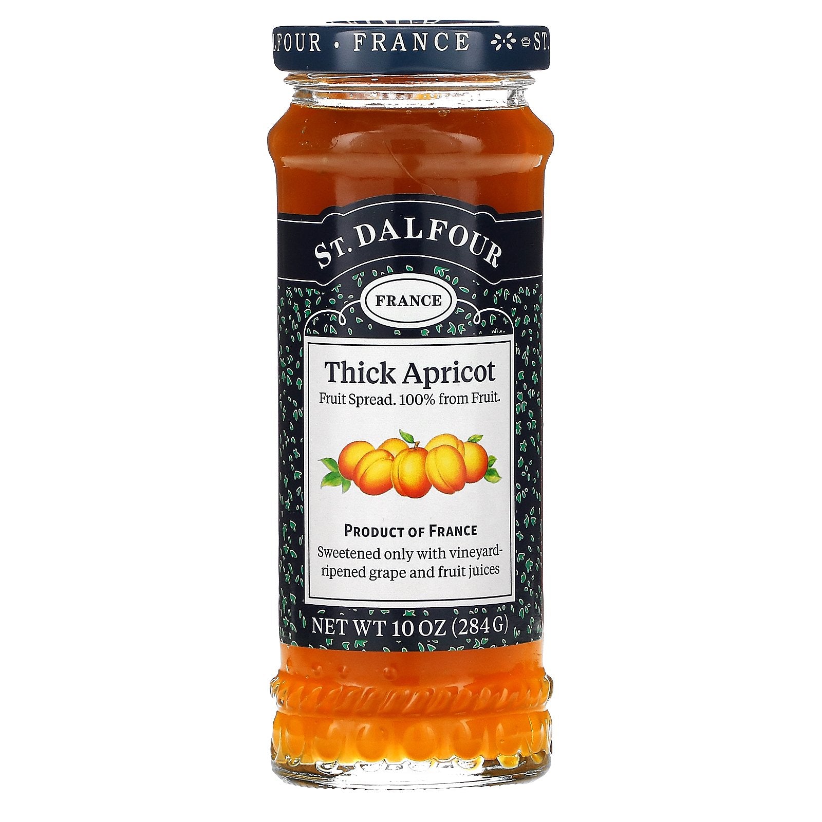 St. Dalfour, Deluxe Thick Apricot Spread, 10 oz (284 g)