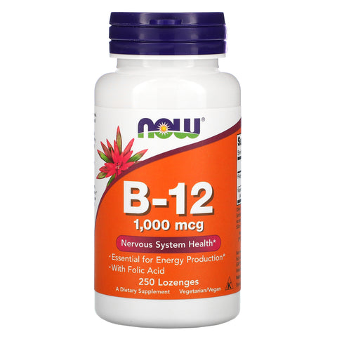 Now Foods, B-12, 1,000 mcg, 250 Lozenges