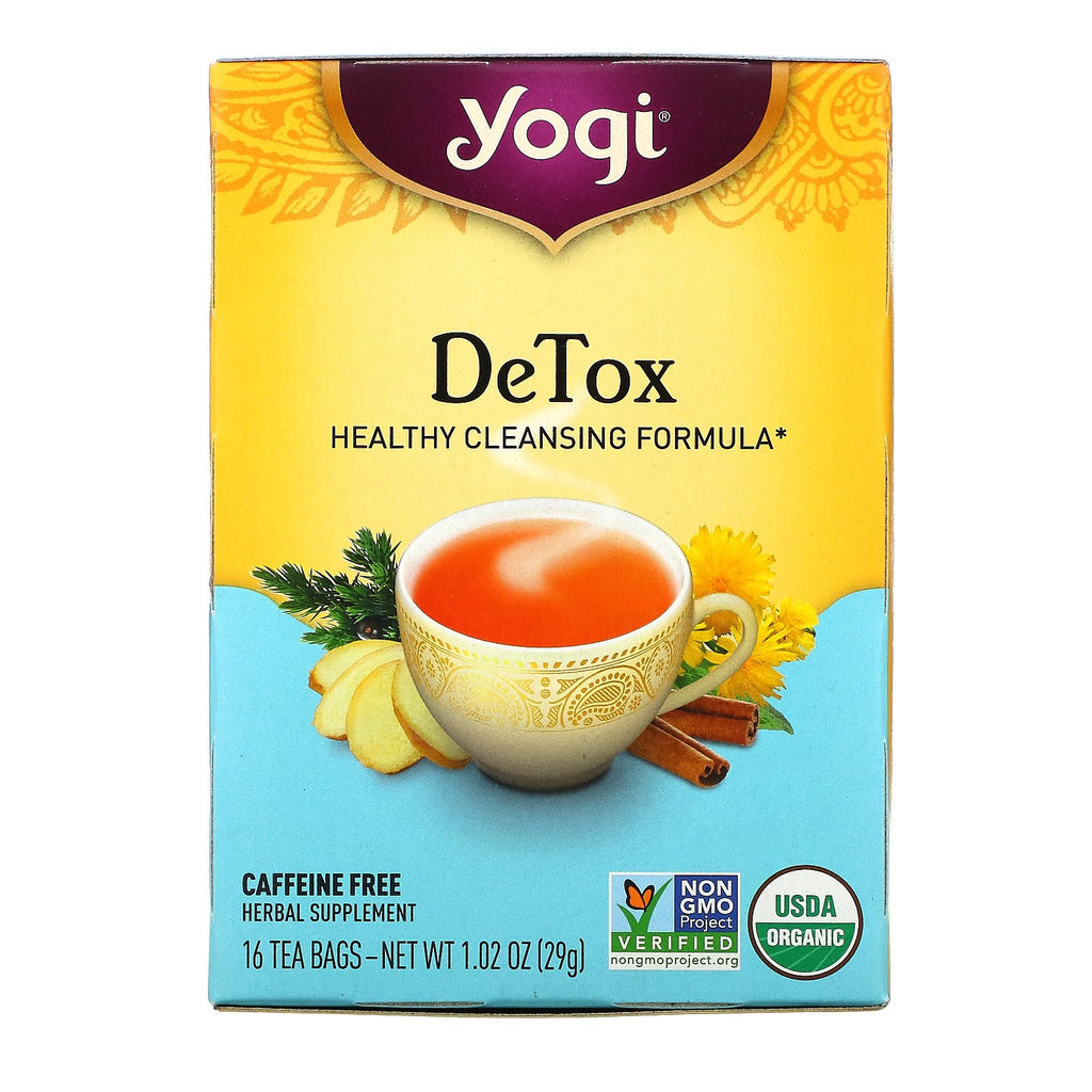 Yogi Tea, Detox, Caffeine Free, 16 Tea Bags, 1.02 oz (29 g)