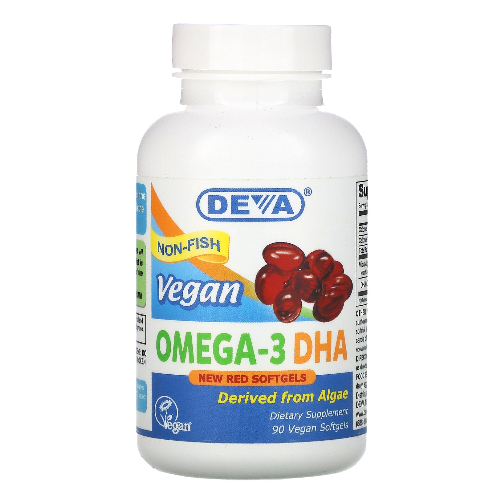 Deva, Vegan Omega-3 DHA, 90 Vegan Softgels