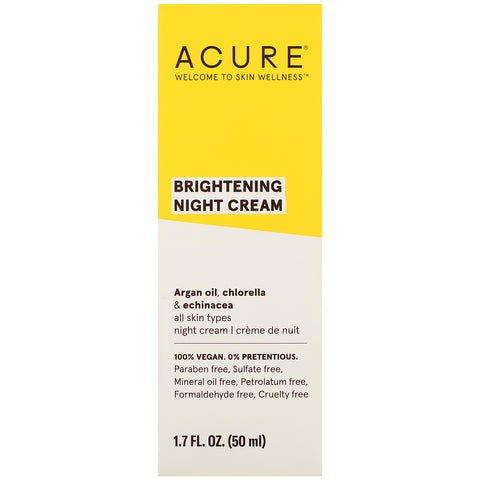 Acure, Brightening Night Cream, 1.7 fl oz (50 ml)