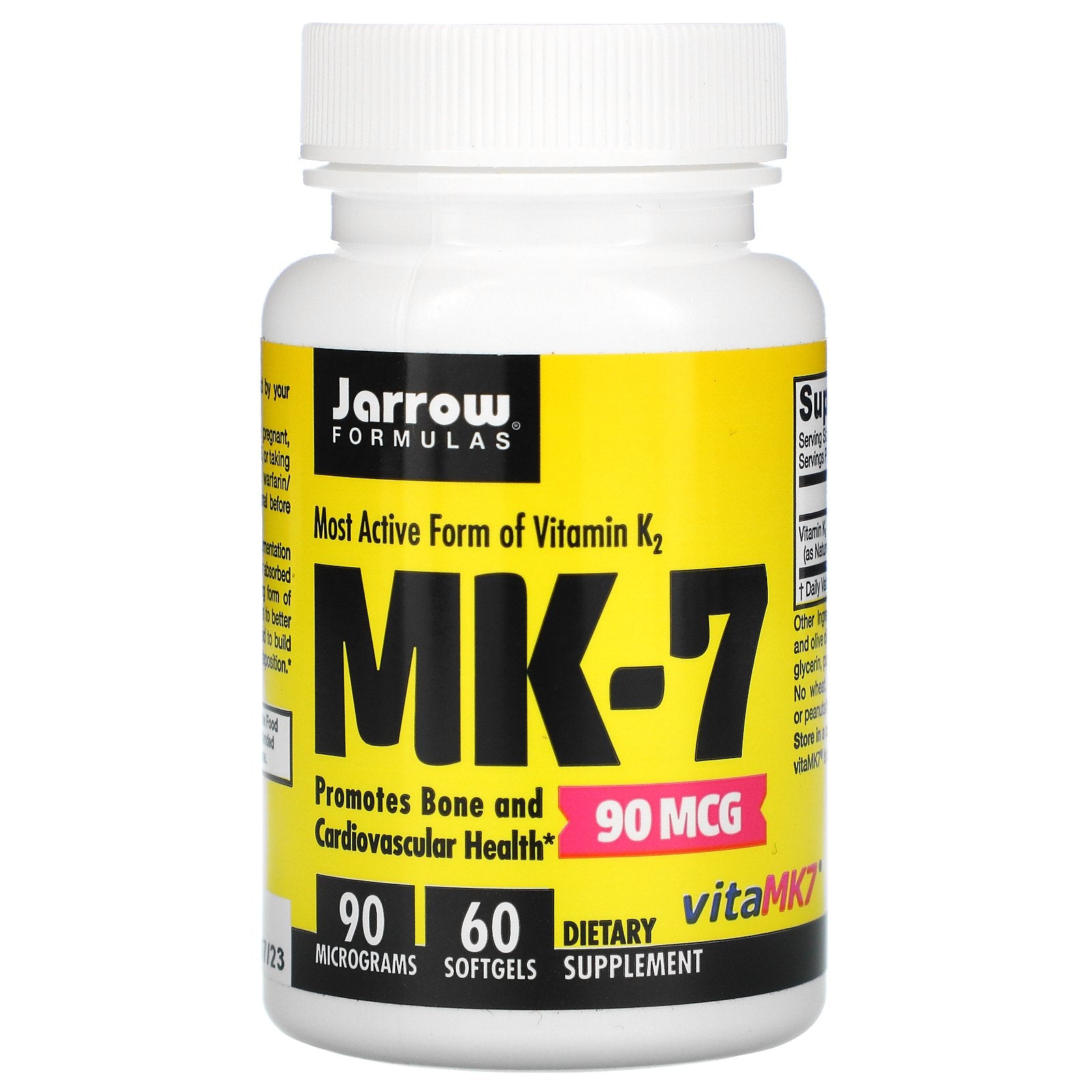 Jarrow Formulas, MK-7, 90 mcg, 60 Softgels