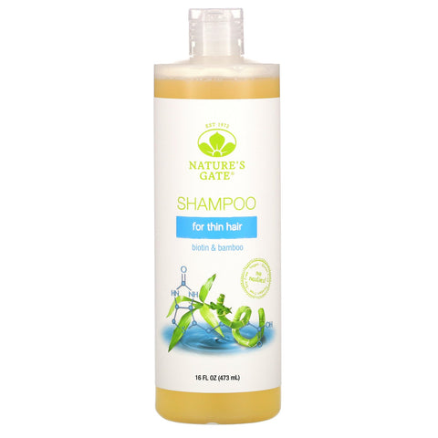 Nature's Gate, Biotin & Bamboo Shampoo for Thin Hair, 16 fl oz (473 ml)