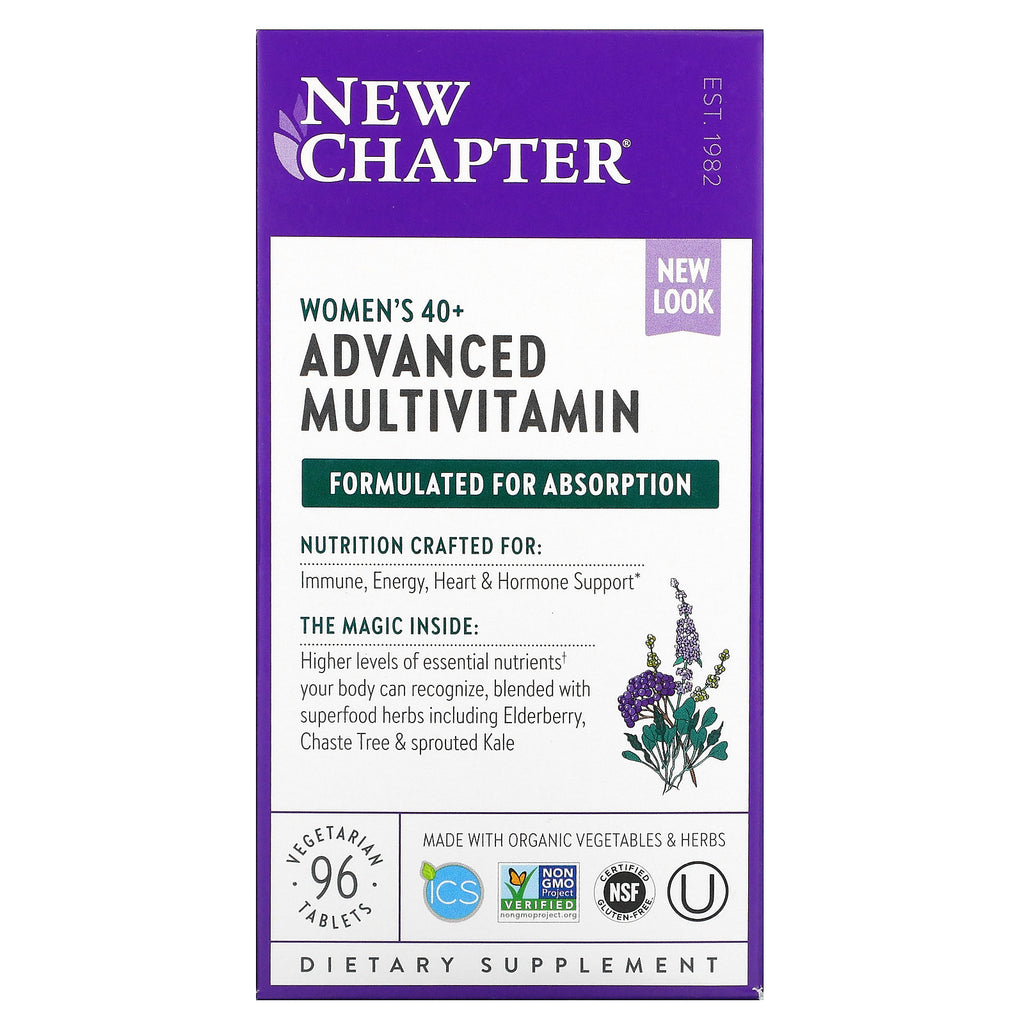 New Chapter, Women's 40+ Advanced Multivitamin, 96 Vegetarian Tablets