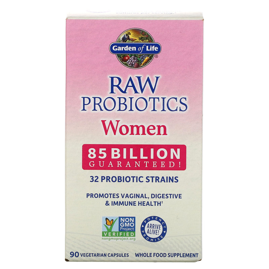 Garden of Life, RAW Probiotics, Women, 85 Billion, 90 Vegetarian Capsules