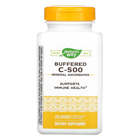 Nature's Way, Buffered C-500, 500 mg, 250 Capsules